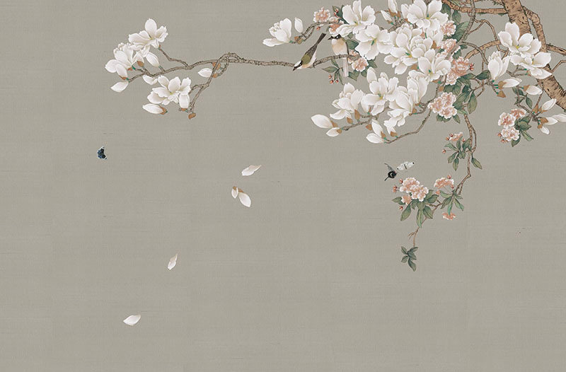 背景墙新中式花鸟