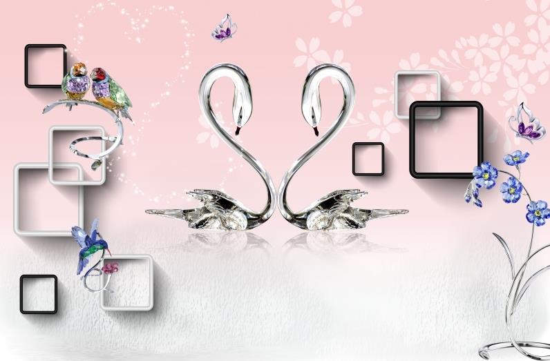 3D唯美时尚粉色