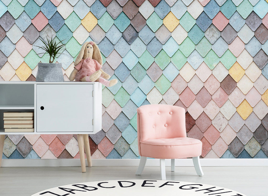 莫兰迪色系方块背