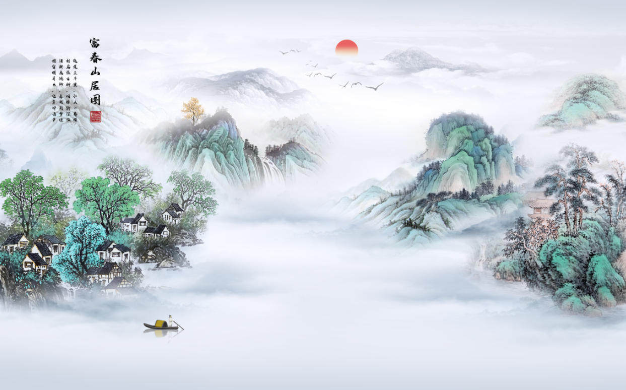 高清大尺寸新中式