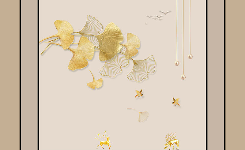 现代简约背景墙格