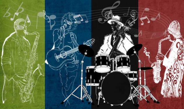 彩色乐器音乐kv