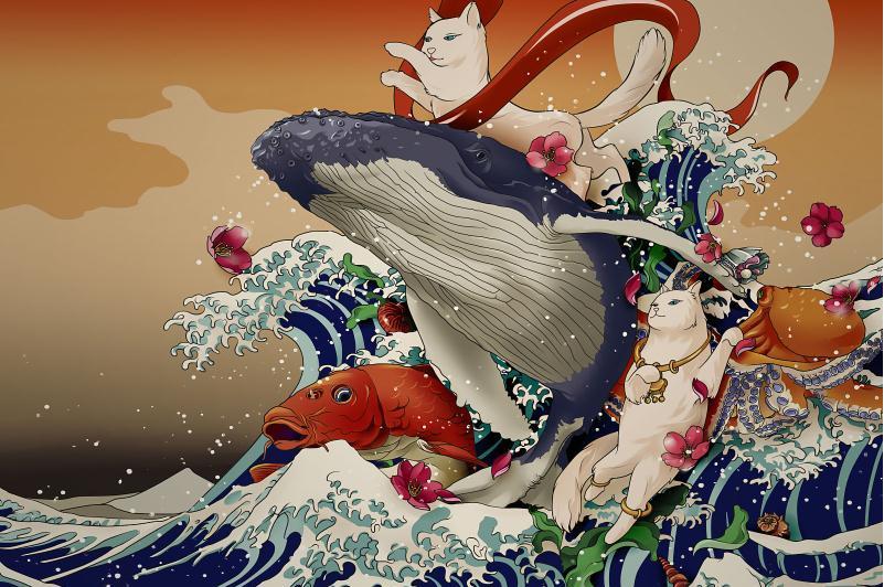 复古怀旧浮世绘大