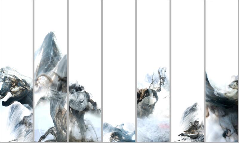 山水抽象装饰画无