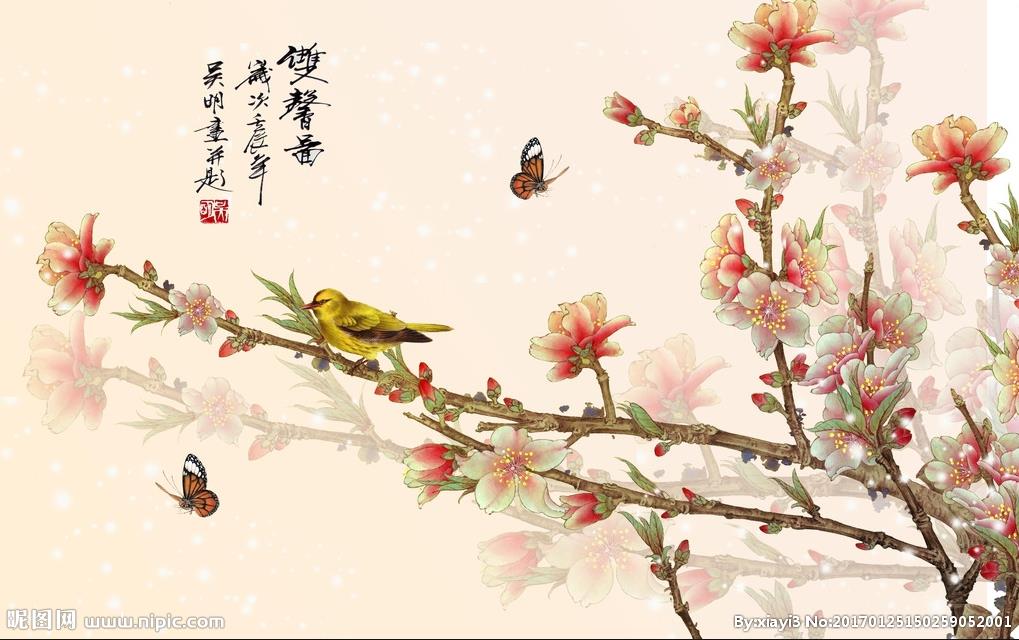 中式花鸟画 国画