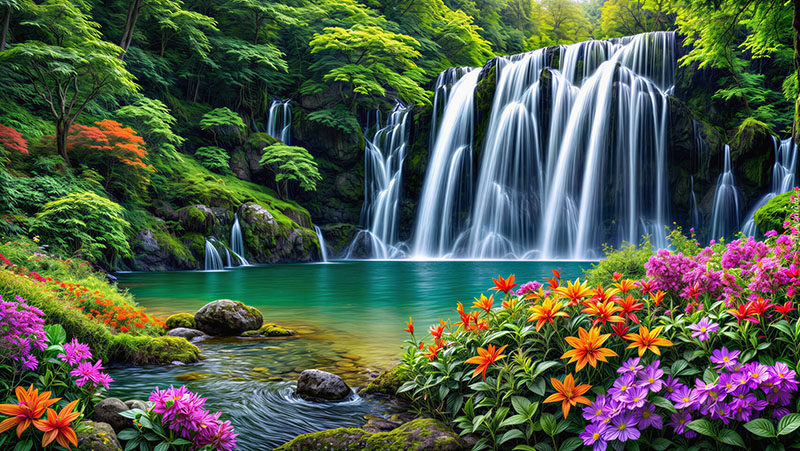 背景墙自然风景摄