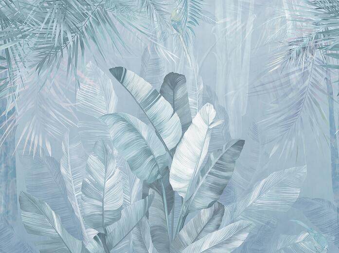 东南亚芭蕉叶背景