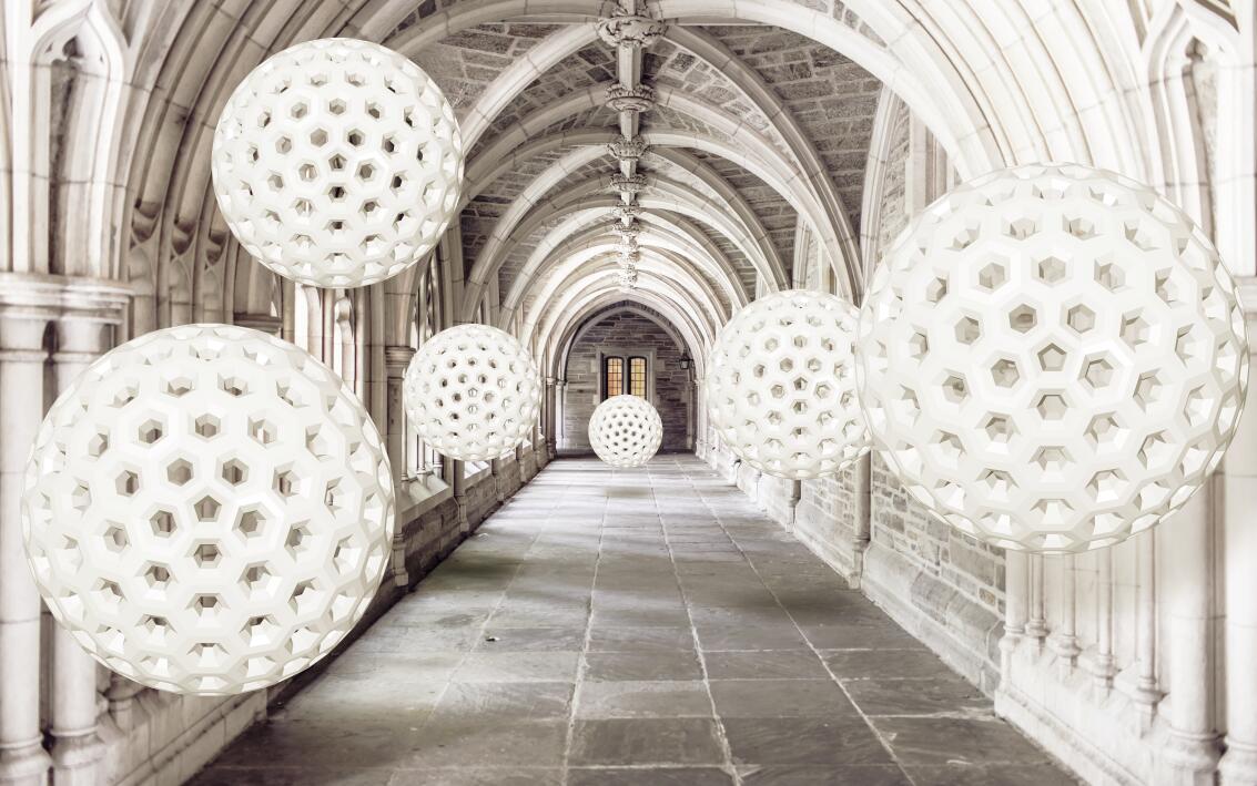 3d立体圆球空间