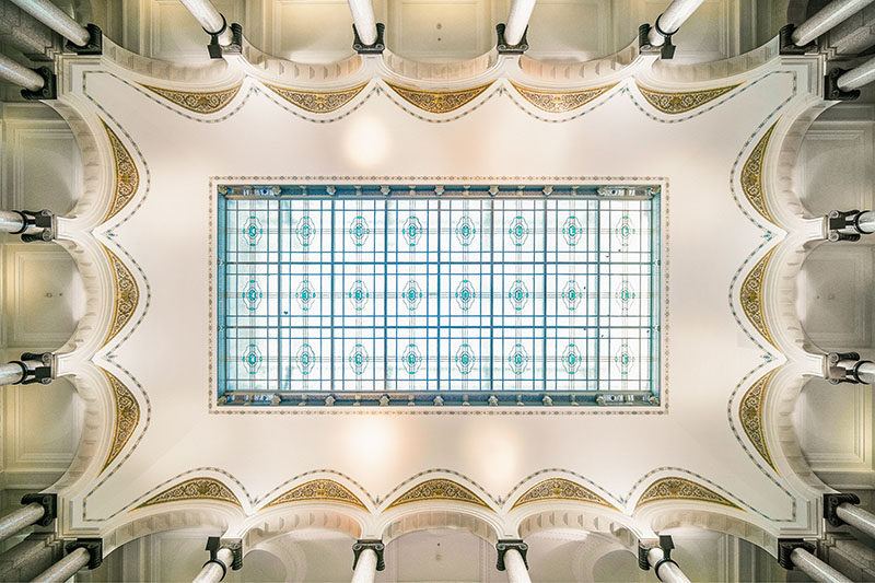 背景墙欧式建筑吊