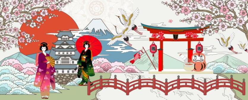 日本风景图 日式