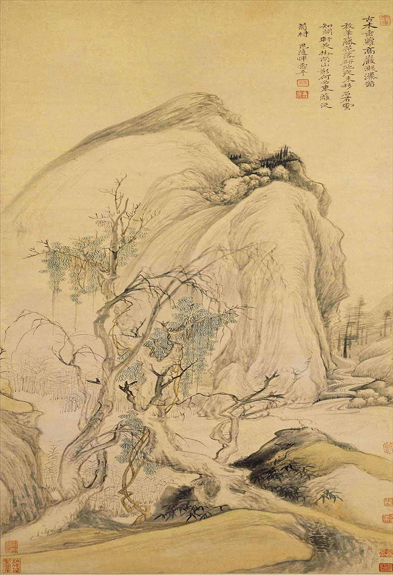 新中式玄关垂萝图