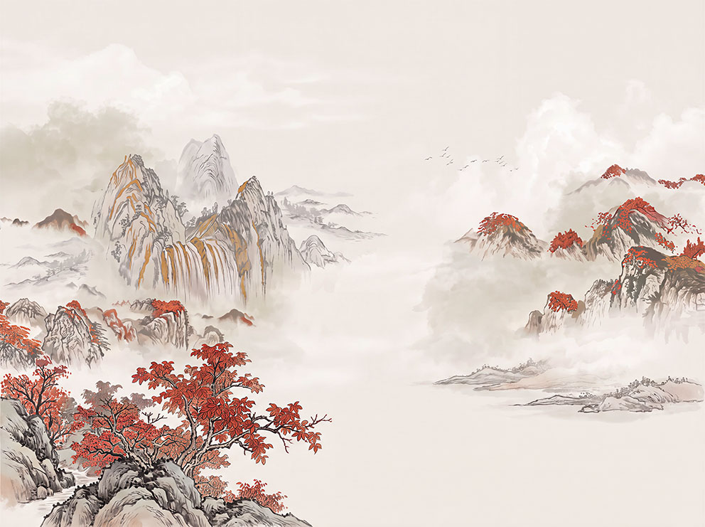 新中式复古简约山