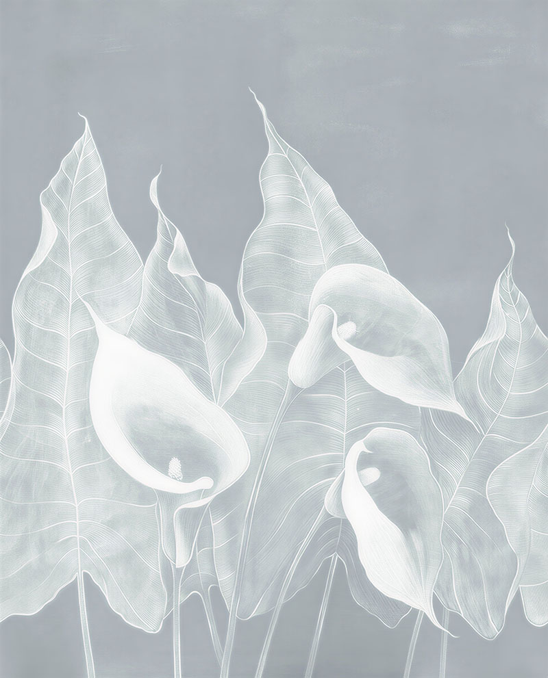 现代简约背景墙树