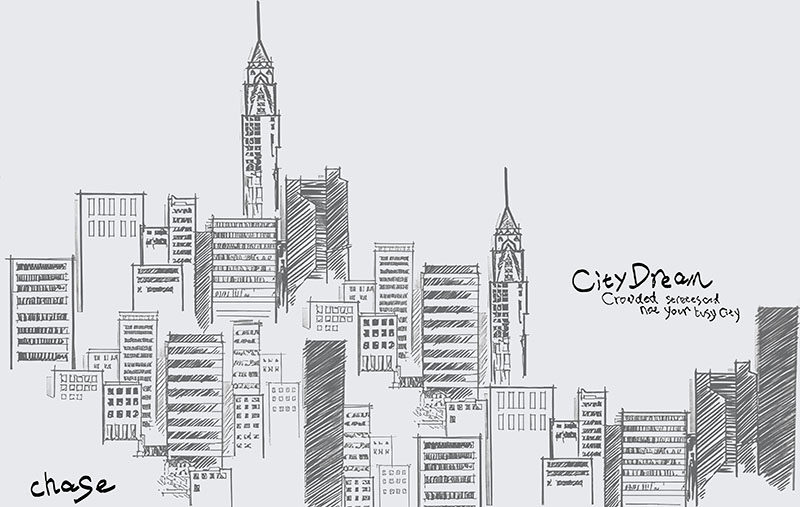 现代简约背景墙线