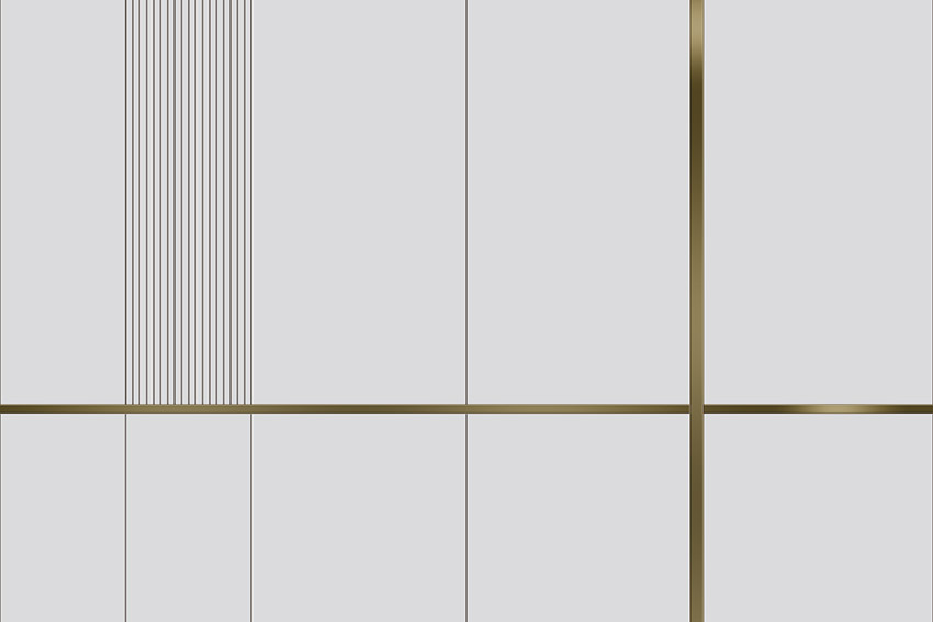 现代轻奢格栅装饰