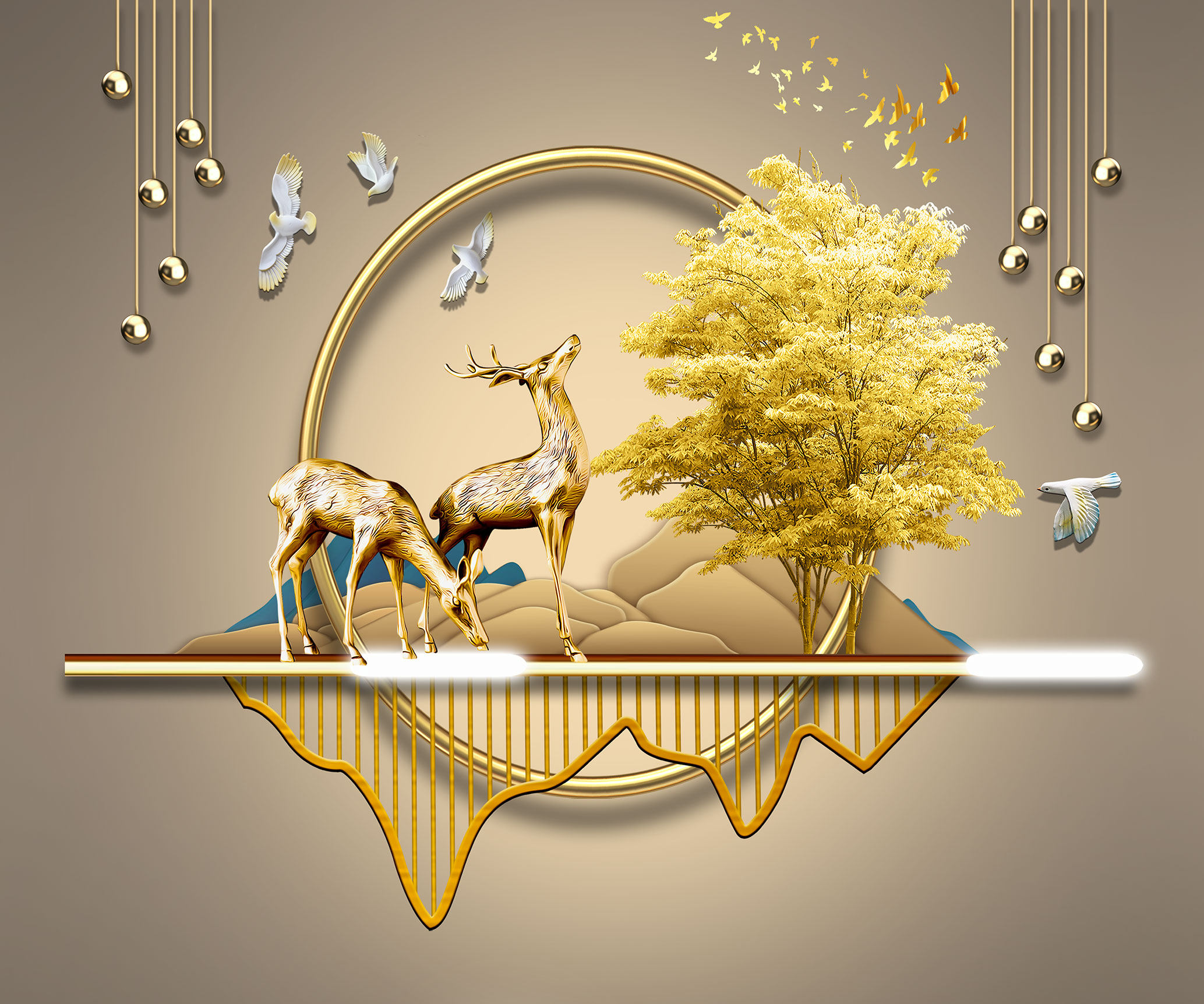 现代简约格栅元素