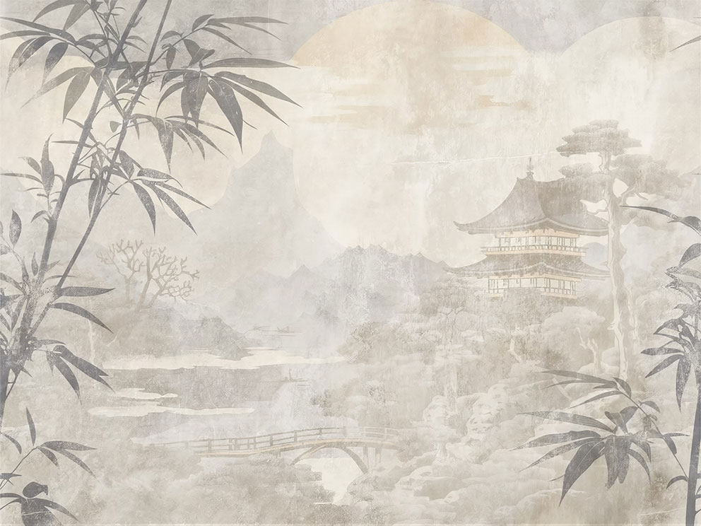 新中式简约背景墙