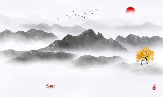 新中式 水墨山水