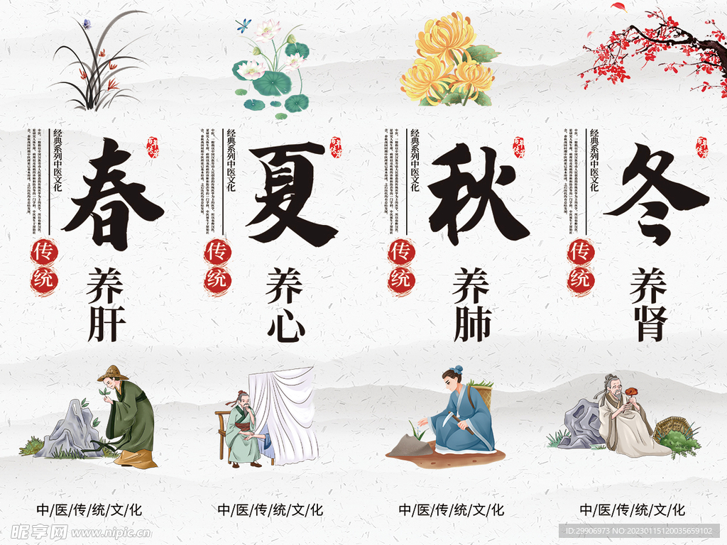 新中式背景墙养生