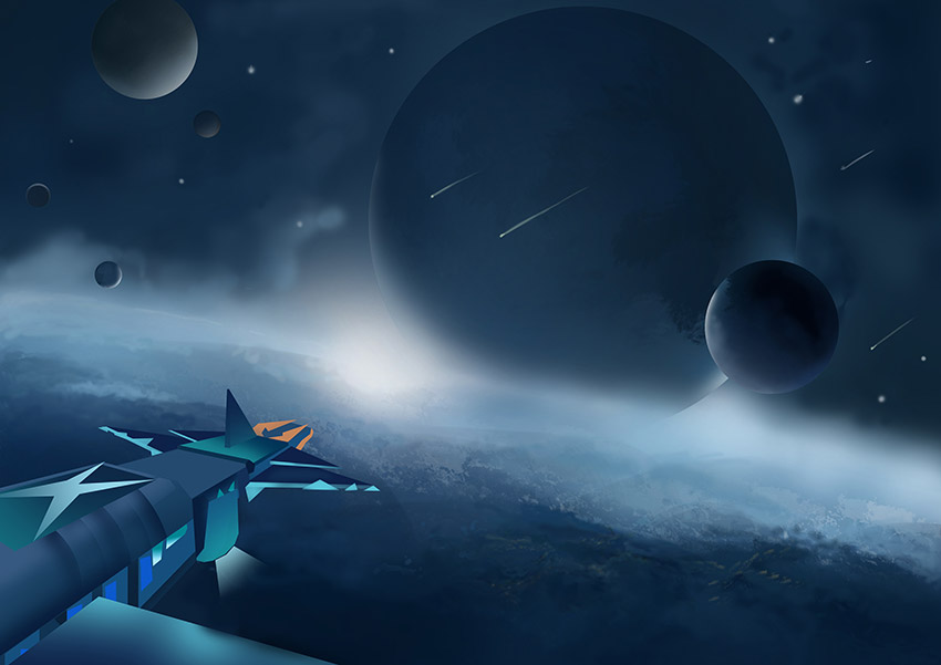 星空背景 星球 