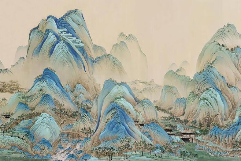 新中式山水千里江