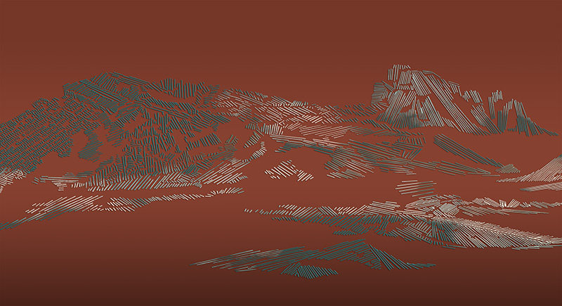 背景墙新中式抽象