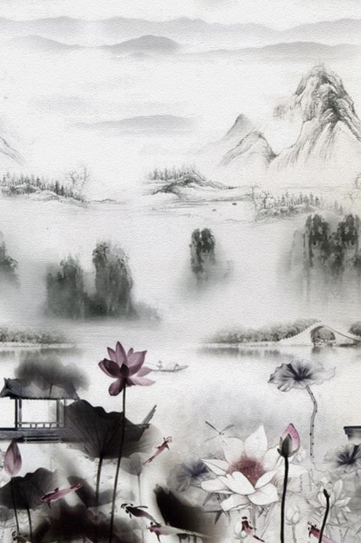 江南水墨 画背景