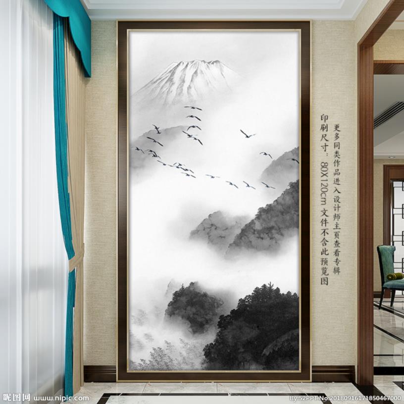 新中式水墨山水玄