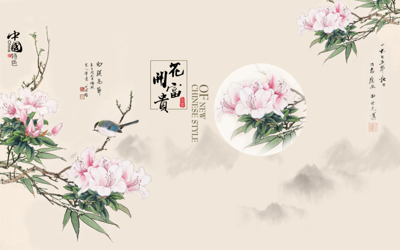 中国花鸟画电视背