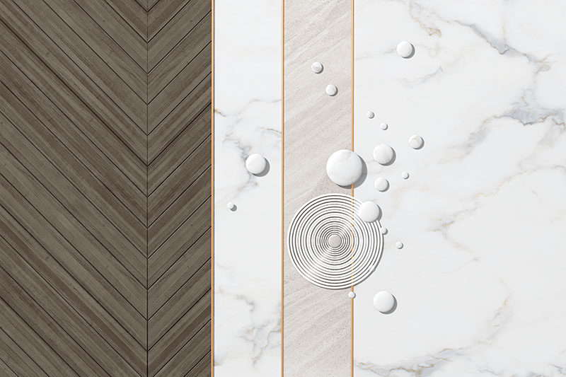 现代简约背景墙木