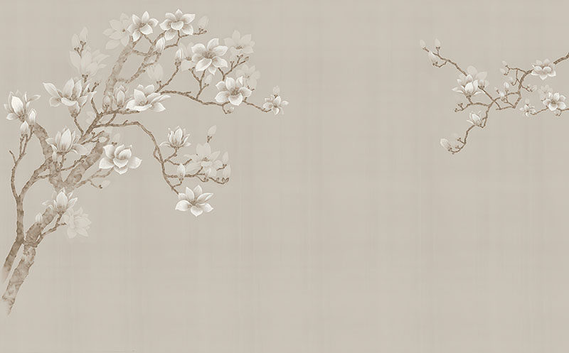 新中式简约玉兰花