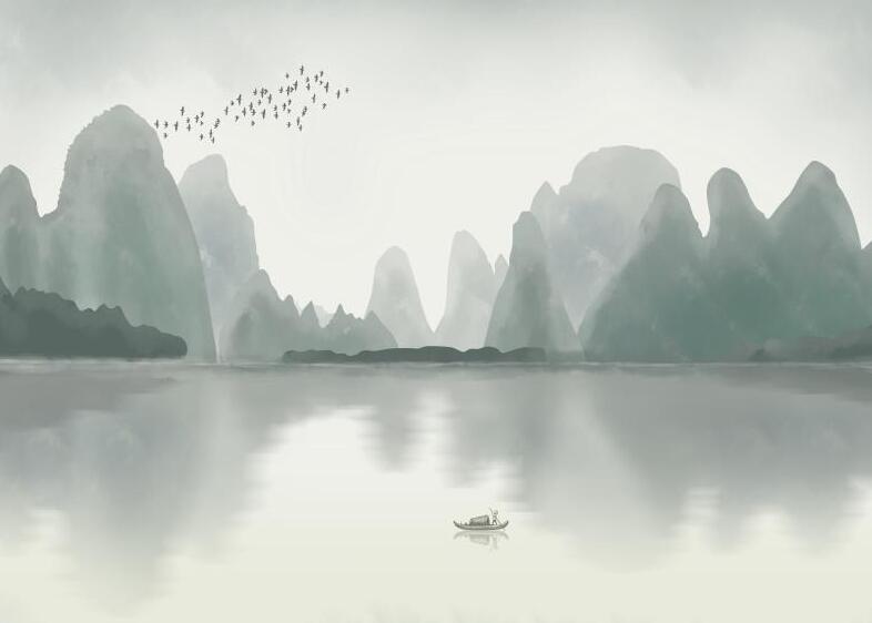新中式意境山水背