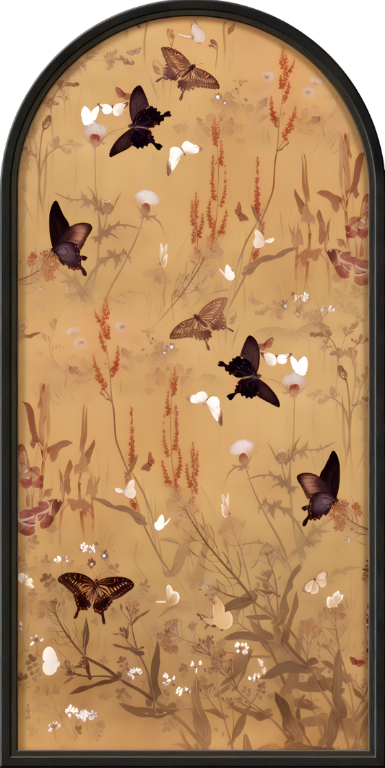 现代简约背景墙蝴