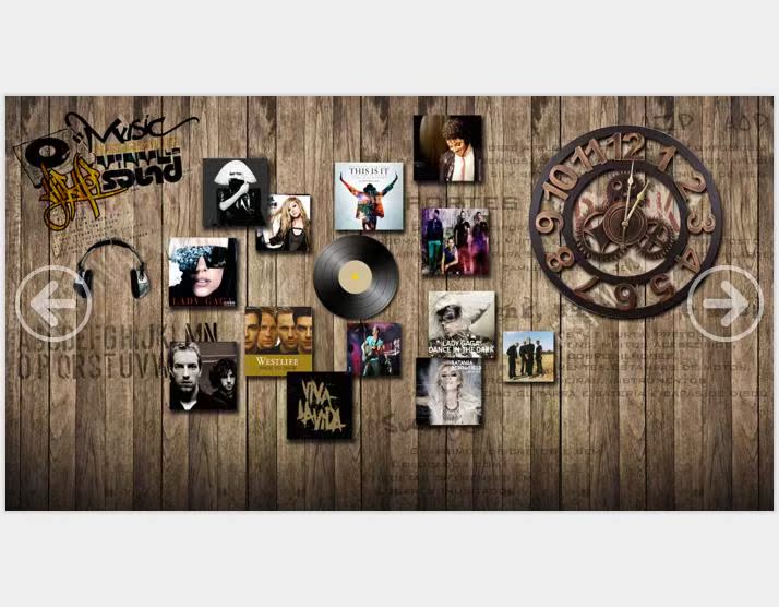 复古木纹唱片时代