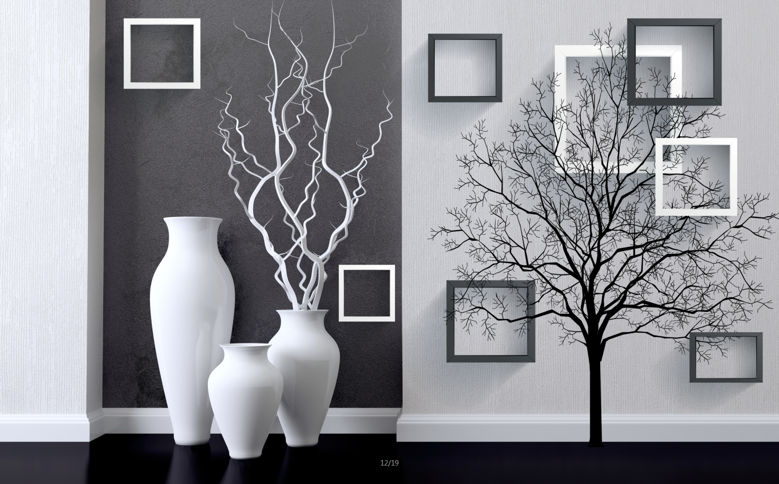 现代简约立体方框