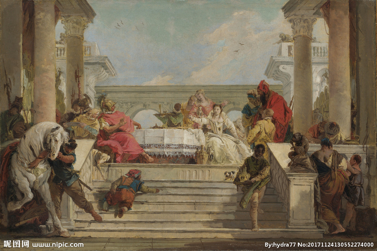 G欧洲油画背景墙