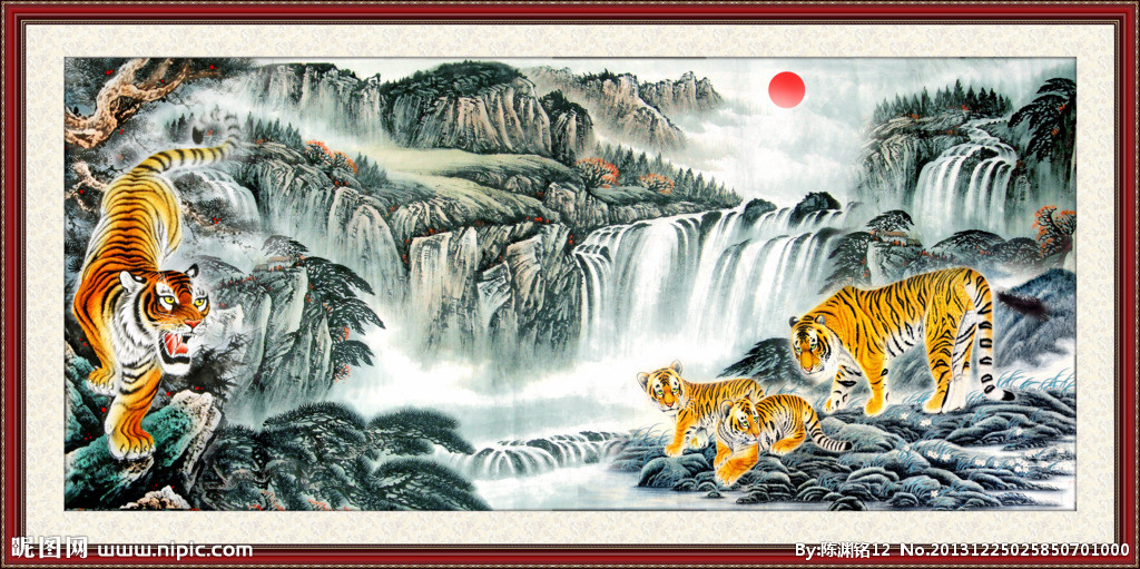 G国画山水 老虎