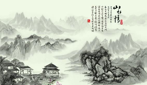 水墨江南图片背景