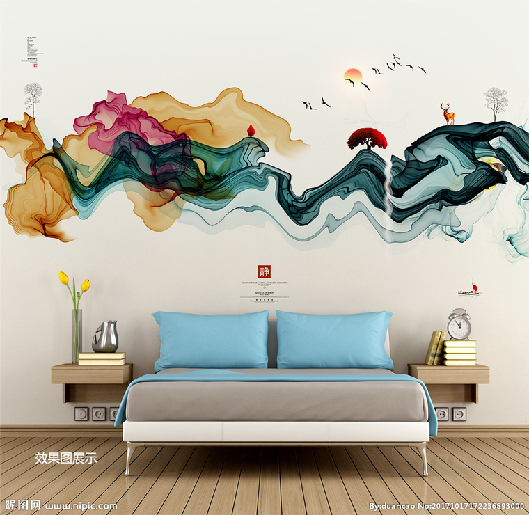 G水墨画 抽象山