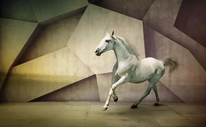 3D立体骏马欧式
