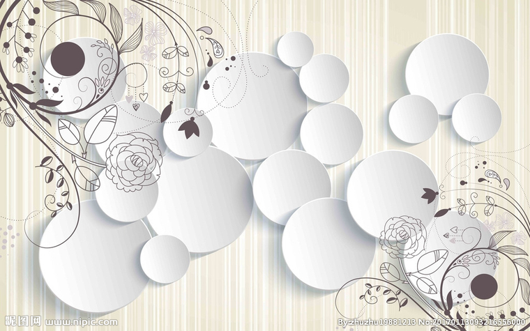 G欧式花卉背景墙