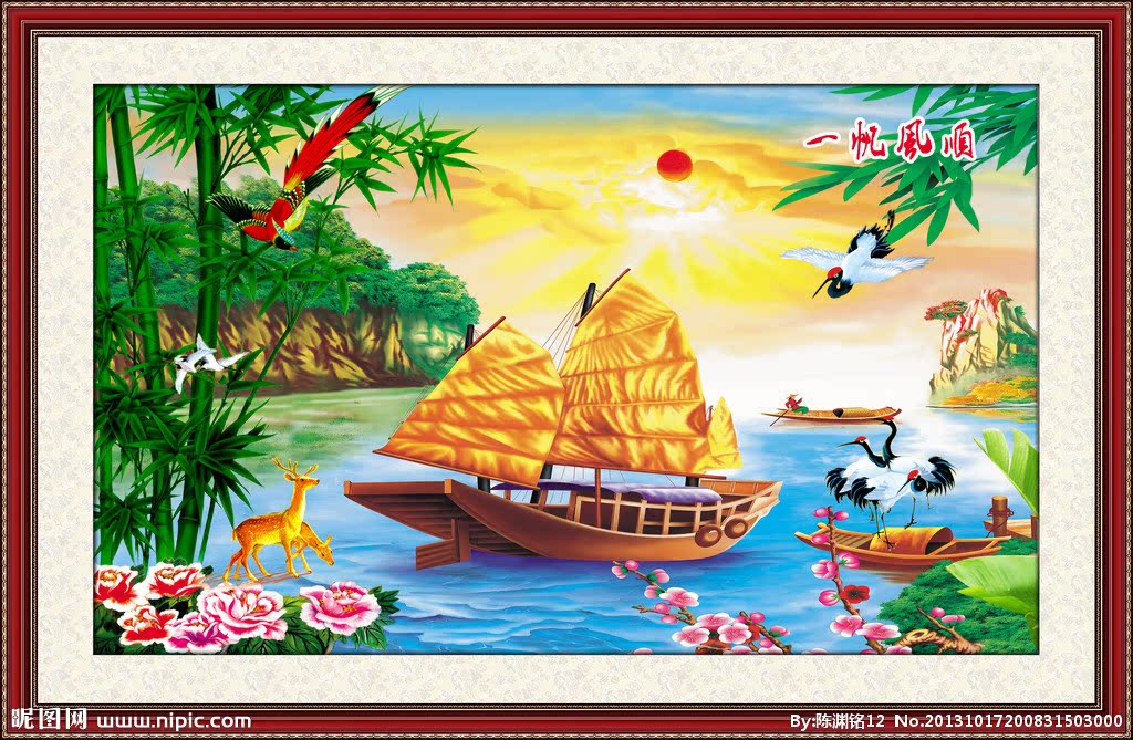 G风景画背景墙风