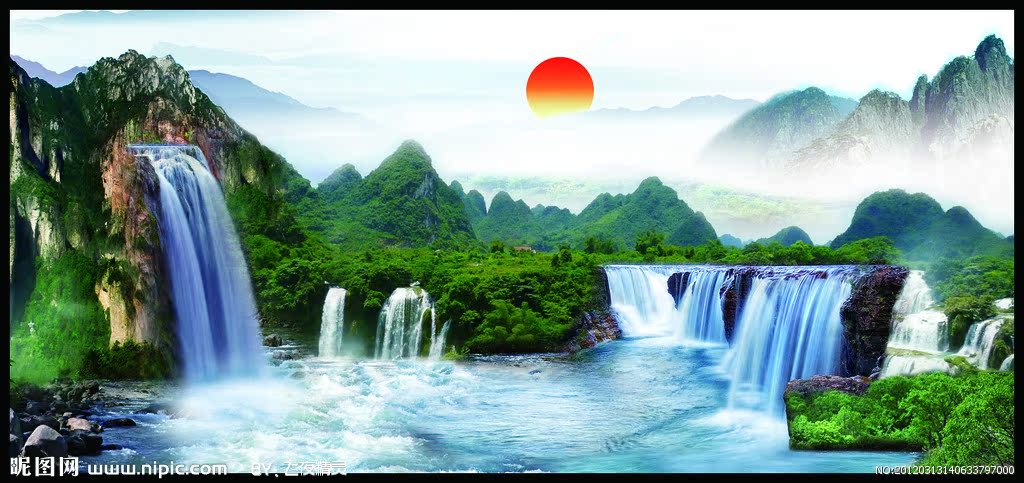 G风景画背景墙风