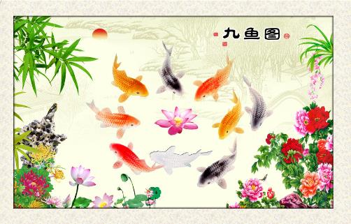  船 荷花 竹 