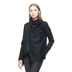 Sdeer San Dior của phụ nữ cọc cọc cổ áo vá cắt ngắn không đều áo khoác S19382239 - Áo khoác ngắn Áo khoác ngắn