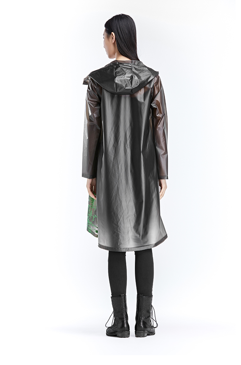 Sdeer San Dior 2018 mùa thu đường phố tươi in dài trùm đầu áo gió áo khoác áo mưa S16381850 áo gió nữ