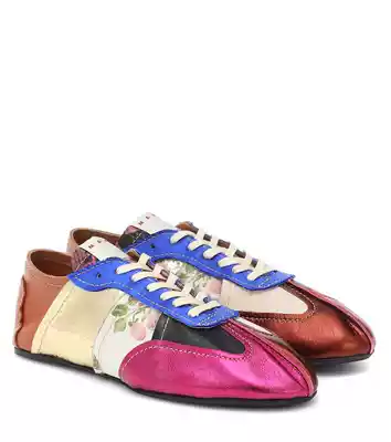 7 fold MARNI 2021 color strappy leather ladies sneakers