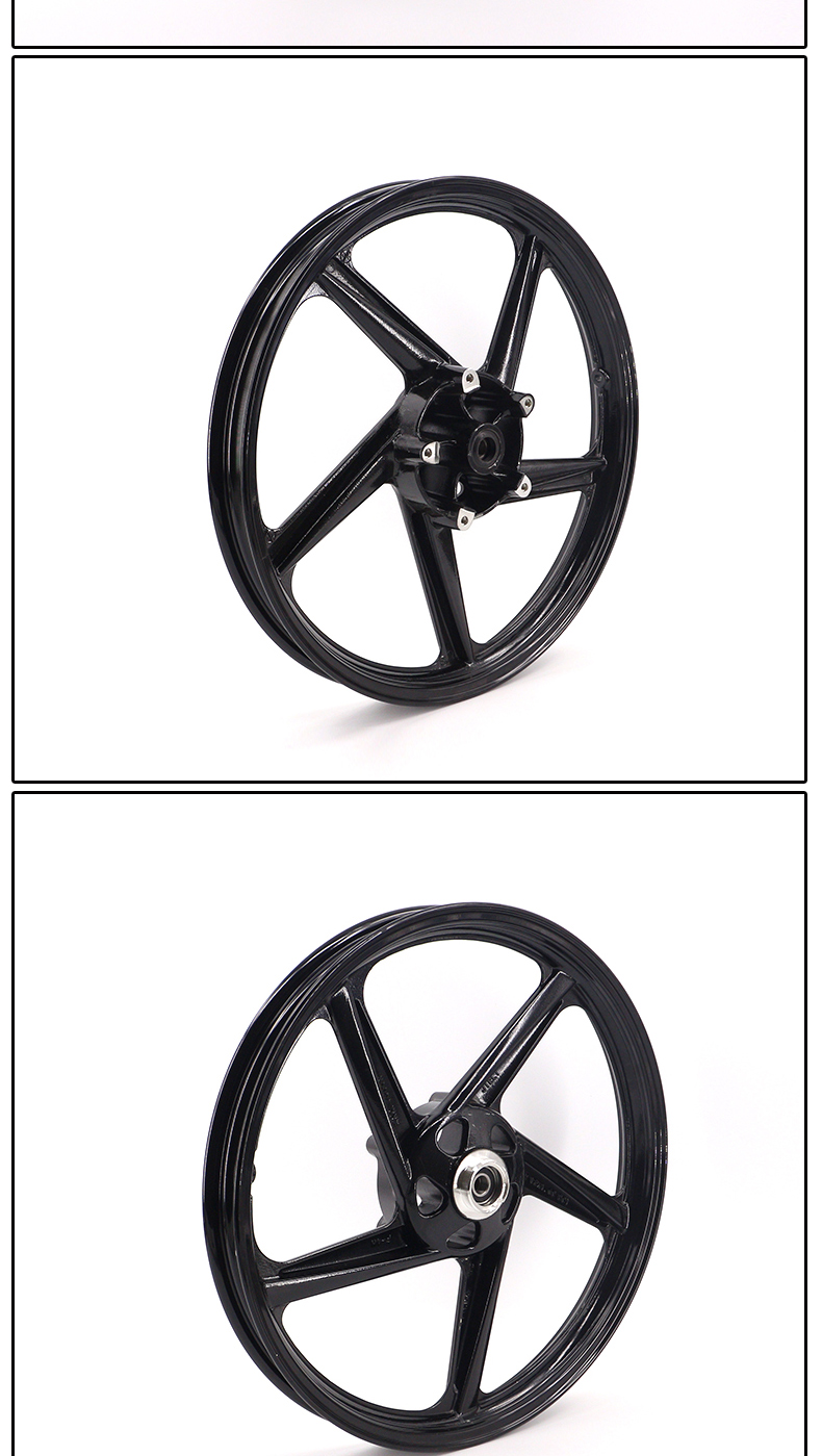 Yamaha Tianjian Tianzhu Tianzhu YBR125 / JYM125-2-3-K vành trước và vành sau bằng thép vành trung tâm vành thép - Vành xe máy vành xe chaly