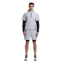 hotsuit post show sweat suit mens summer short-sleeved suit sports running shorts sweat suit fitness suit basketball