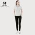 Hoa Kỳ HOTSUIT đích thực áo thun thể thao nữ mùa hè áo thun mỏng thể thao ngắn tay áo thun cotton áo polo họa tiết Áo polo thể thao